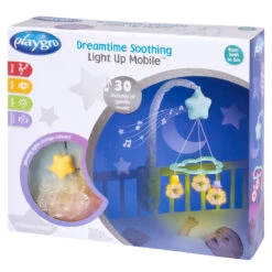 Playgro Dreamtime Soothing Light Up Muziekmobiel P0187713 -Kleintje Wereld 0187713 dreamtime soothing light up mobile p3 clipping path