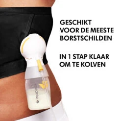 Medela Hands-Free Kolf BH Zwart Maat M 101043801 -Kleintje Wereld 1200x1200 1