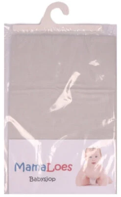 MamaLoes Grijs 90 X 90 Cm Boxmatras Hoeslaken 67009 -Kleintje Wereld 27467 26588 26578 Grijs verpakking