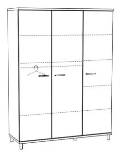 3-Deurskast Naomi NAOK3 -Kleintje Wereld 3 deurskast naomi naok3 2 1920x1920