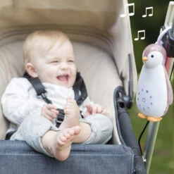 Zazu Zoe De Pinguin Grijs 3 In 1 Muziekdoosje ZA-ZOE-01 -Kleintje Wereld 31487874536 1de4c30e7c o