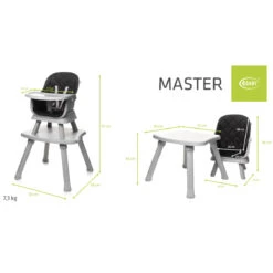 4Baby Master XXIII Black 6-in-1 Kinderstoel -Kleintje Wereld 4baby master xxiii black 6 in 1 kinderstoel 15