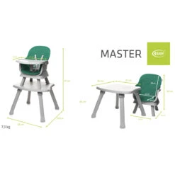 4Baby Master XXIII Green 6-in-1 Kinderstoel -Kleintje Wereld 4baby master xxiii green 6 in 1 kinderstoel 15