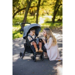 4Baby Rapid XXIII Grey Melange Wandelwagen -Kleintje Wereld 4baby rapid xxiii wandelwagen sfeer 2