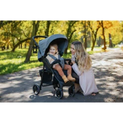 4Baby Rapid XXIII Grey Melange Wandelwagen -Kleintje Wereld 4baby rapid xxiii wandelwagen sfeer 3