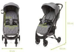 4Baby Smart 2.0 Beige Wandelwagen Incl. Beenkap -Kleintje Wereld 4baby smart 2.0 grey wandelwagen incl. beenkap 10 2