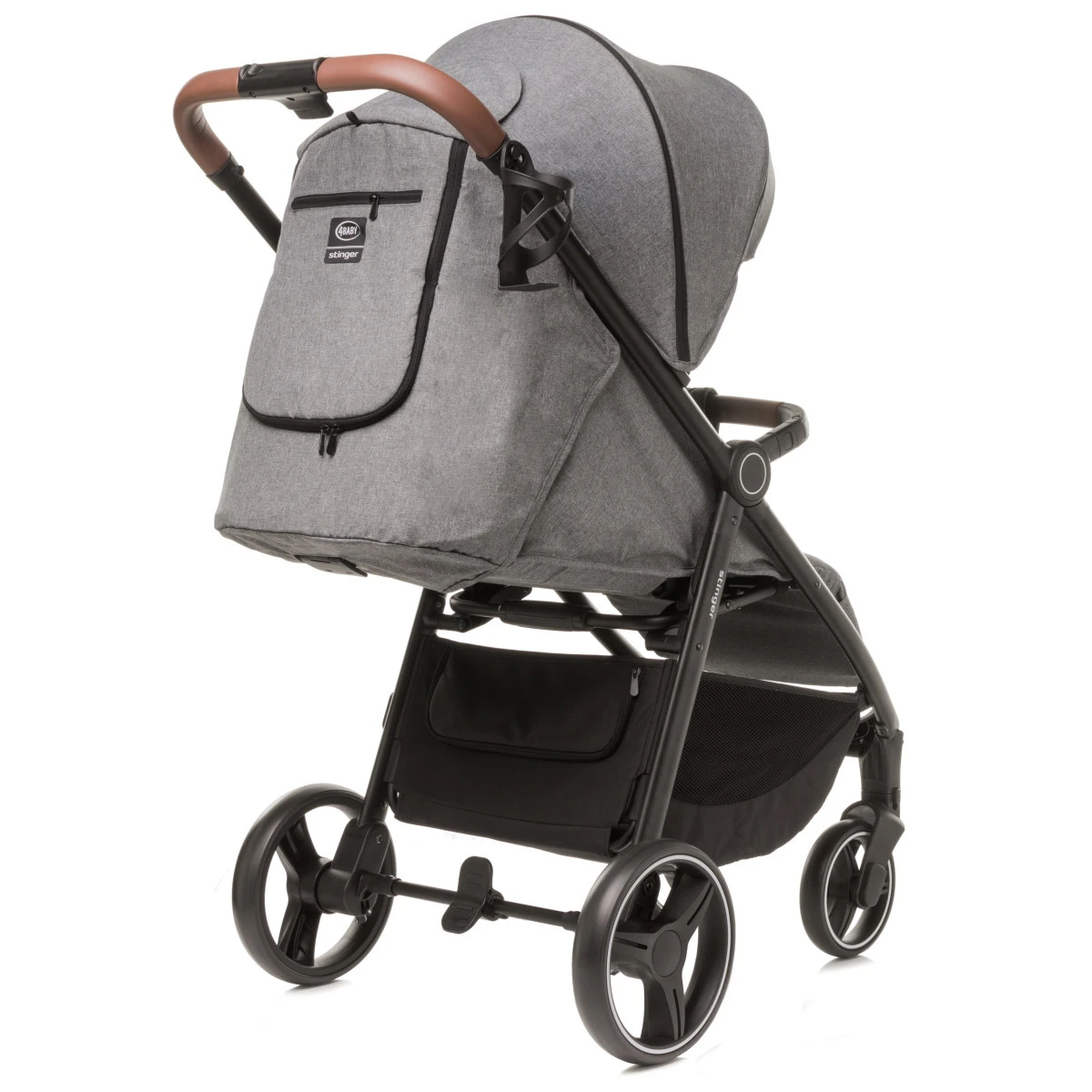 4Baby Stinger XXIII Melange Grey Wandelwagen 8 4Baby Stinger XXIII Melange Grey Wandelwagen - Afbeelding 6