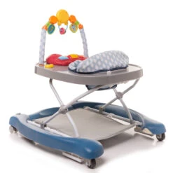 4Baby Swing'n Push Blue 3- In-1 Loopstoel Met Schommelfunctie -Kleintje Wereld 4baby swing n push blue 3 in 1 loopstoel met schommelfunctie 2