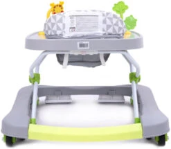 4Baby Walk 'n Push Grey Loopstoel 7039 -Kleintje Wereld 4baby walk n push grey loopstoel 7039 4