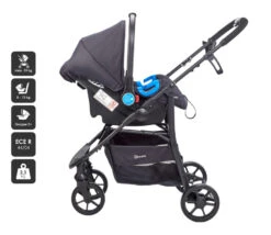 Babygo Style Black 3-in-1 Kinderwagen Incl. Autostoel 6323 -Kleintje Wereld 6323 style3in1 black 8 babygo 1