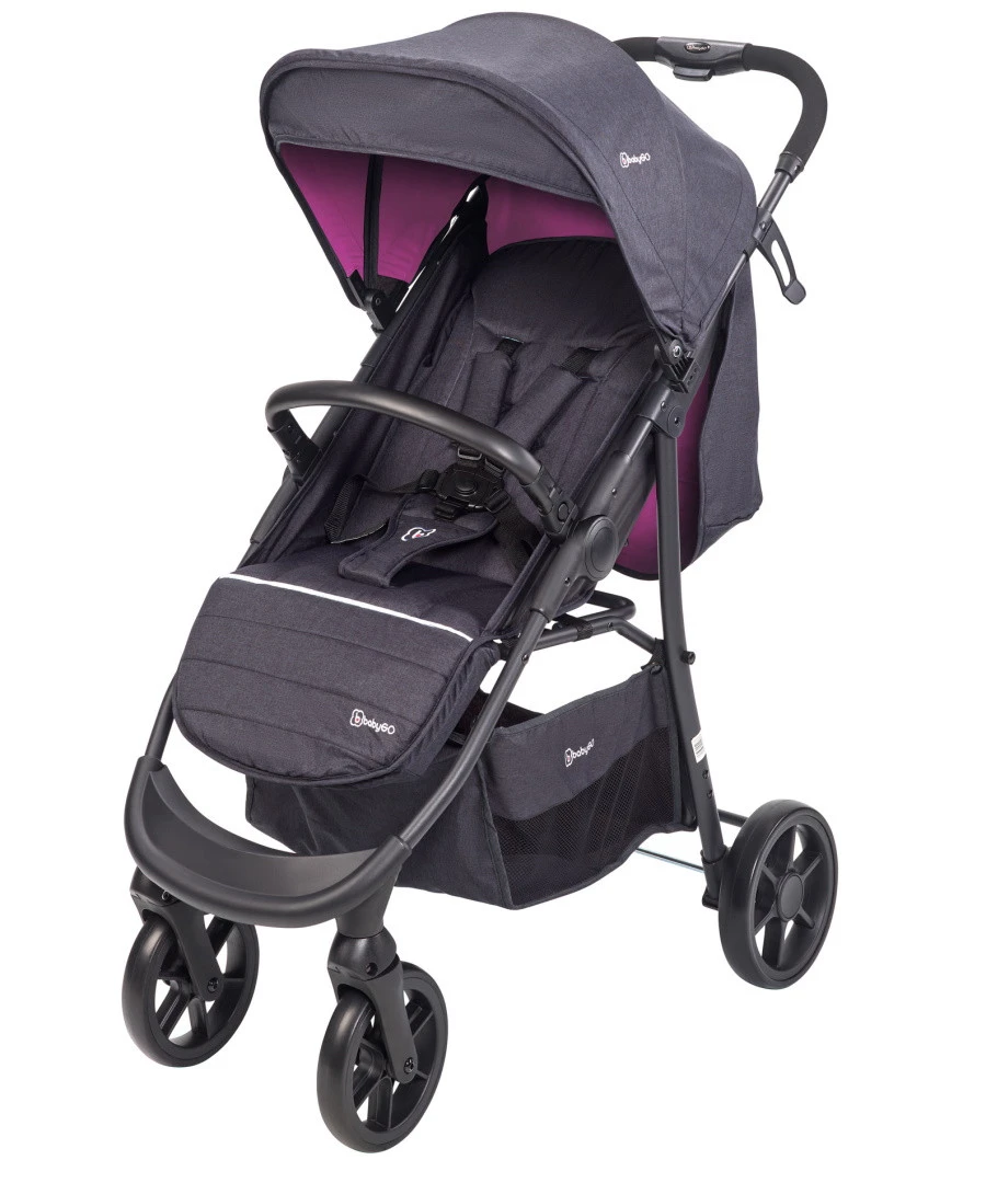 Babygo Style Rosa 3-in-1 Kinderwagen Incl. Autostoel 6324 4 Babygo Style Rosa 3-in-1 Kinderwagen Incl. Autostoel 6324 - Afbeelding 2