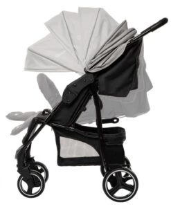 Babygo Basket Grey Melange Wandelwagen 6402 -Kleintje Wereld Babygo Basket Grey Melange Wandelwagen 6402 1