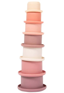 Bo Jungle B-Stacking Bath Lovely Pink Stapelbekers B900250 -Kleintje Wereld Bo Jungle B Stacking Bath Lovely Pink Stapelbekers B900250.1