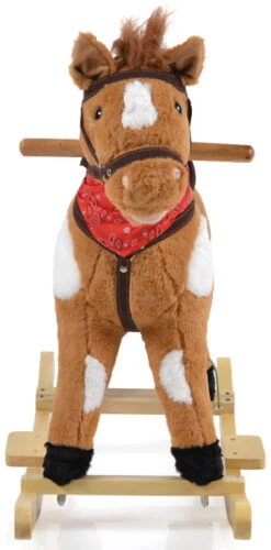 Cangaroo Thunder Khaki Hobbelpaard Met Voetensteun WJ-001 -Kleintje Wereld Cangaroo Thunder Khaki Hobbelpaard met Voetensteun WJ 001 3