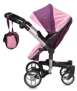 Cangaroo Violette Poppen Kinderwagen 6807 -Kleintje Wereld Cangaroo Violette Poppen Kinderwagen 6807 3