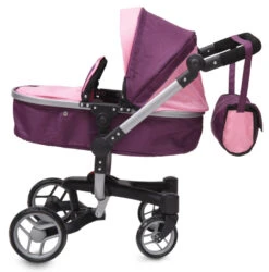 Cangaroo Violette Poppen Kinderwagen 6807 -Kleintje Wereld Cangaroo Violette Poppen Kinderwagen 6807 5