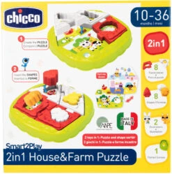 Chicco 2-in-1 Huispuzzel 00011085000000 -Kleintje Wereld Chicco 2 in 1 Huispuzzel 00011085000000 6