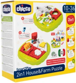 Chicco 2-in-1 Huispuzzel 00011085000000 -Kleintje Wereld Chicco 2 in 1 Huispuzzel 00011085000000 9