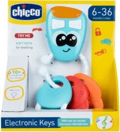 Chicco Mijn Eerste Elektronische Sleutels 00011163000000 -Kleintje Wereld Chicco Mijn Eerste Elektronische Sleutels 3