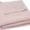 Jollein Basic Knit Pale Pink / Fleece 100 X 150 Cm Ledikantdeken 517-522-65310 -Kleintje Wereld Jollein Basic Knit Pale Pink Fleece 100 x 150 cm Ledikantdeken 517 522 65310 5 clipped rev 1