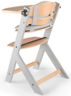 Kinderkraft Enock Grijs/Naturel Houten Kinderstoel Met Zitverkleiner KHENOC0PGRY0000 -Kleintje Wereld Kinderkraft Enock Grey Kinderstoel met Zitverkleiner KHENOC0PGRY0000 4