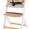 Kinderkraft Enock Wit/Naturel Houten Kinderstoel Met Zitverkleiner KHENOC0PWHT0000 -Kleintje Wereld Kinderkraft Enock White Kinderstoel met Zitverkleiner KHENOC0PWHT0000 1