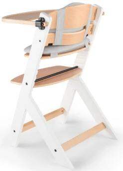 Kinderkraft Enock Wit/Naturel Houten Kinderstoel Met Zitverkleiner KHENOC0PWHT0000 -Kleintje Wereld Kinderkraft Enock White Kinderstoel met Zitverkleiner KHENOC0PWHT0000 5