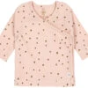 LÄSSIG Lassig GOTS Dots Powder Pink Maat 62/68 Lange Mouw Overslag Shirtje 1531011772-68