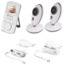 Lionelo Babyline 5.1 Beeldbabyfoon Met 2 Camera's LOC-BABYLINE 5.1 WHITE -Kleintje Wereld Lionelo Babyline 5.1 Babyfoon met 2 Cameras LOC BABYLINE 5.1 WHITE 5