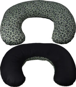 MamaLoes Panther Army Green Medium Voedingskussen ML2038 -Kleintje Wereld MamaLoes Panther Army Green Voedingskussen ML2038