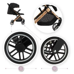 Momi Estelle Black Wandelwagen WOSP00003 -Kleintje Wereld Momi Estelle Black Wandelwagen WOSP00003 9