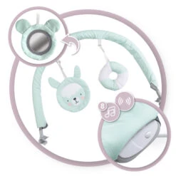 Momi Glossy Lama Bouncer Wipstoel BULE00005 -Kleintje Wereld Momi Glossy Lama Wipstoel BULE00005 4