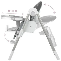 Momi Yumtis Dark Grey Kinderstoel KRKA00001 -Kleintje Wereld Momi Yumtis Dark Grey Kinderstoel KRKA00001 4