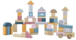 PolarB 60 Stuks Houten Blokken 44010