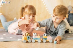 PolarB Houten Blokkentrein 44015 -Kleintje Wereld PolarB Houten Blokkentrein 44015 6