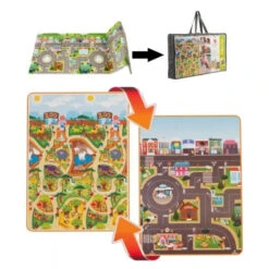 Prince Lionheart Playmat City/Zoo Opvouwbaar Speelkleed 7765 -Kleintje Wereld Prince Lionheart Opvrouwbare Speelmat 4