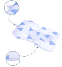 Sevibaby Cozy Triangle Blue Baby Badkussen 69-100 -Kleintje Wereld Sevibaby Cozy Triangle Blue Baby Badkussen 69 100 5