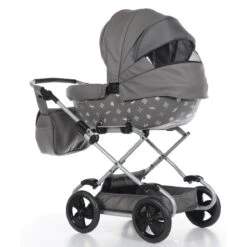 Tako Mini Imperial Beige/Gold Poppen Kinderwagen Incl. Tas 02 -Kleintje Wereld Tako Mini Imperial Grey Silver Poppen Kinderwagen incl. Tas 03 2