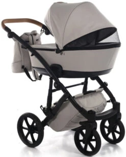 Tako Space Beige Kinderwagen Incl. Tas 02 -Kleintje Wereld Tako Space Beige Kinderwagen incl. Tas 02 3