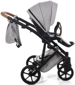 Tako Space Grey Kinderwagen Incl. Tas 01 -Kleintje Wereld Tako Space Grey Kinderwagen incl. Tas 01 10