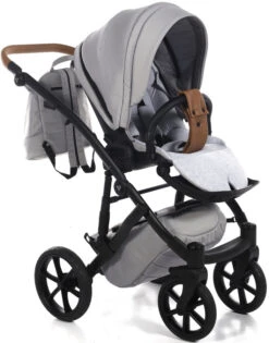 Tako Space Grey Kinderwagen Incl. Tas 01 -Kleintje Wereld Tako Space Grey Kinderwagen incl. Tas 01 8