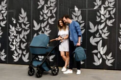 Tako Space Turquoise Kinderwagen Incl. Tas 03 -Kleintje Wereld Tako Space Turquoise Kinderwagen incl. Tas 03 17