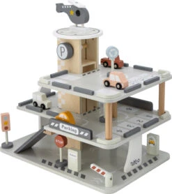 Tryco Houten Garage Incl. Speeltjes TR-303024 -Kleintje Wereld Tryco Houten Garage incl. Speeltjes TR 303024 02