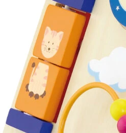 Viga Activity Walker Multicolor Houten Loopwagen 50950 -Kleintje Wereld Viga Activity Walker Multicolor Houten Loopwagen 50950 3