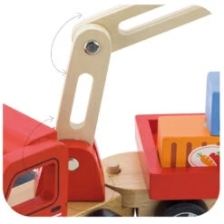 Viga Houten Kraanwagen 50690 -Kleintje Wereld Viga Houten Kraanwagen 50690 4