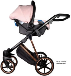 Adamex Belissa Special Edition Pink/Gold 2-in-1 Kinderwagen PS-540 -Kleintje Wereld adamex belissa special edition pink gold 2 in 1 kinderwagen ps 540 auto los