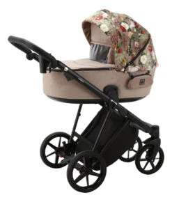 Adamex Porto Flowers Beige 2-in-1 Kinderwagen FL-5 -Kleintje Wereld adamex porto flowers beige 2 in 1 kinderwagen fl 5 3 1920x1920