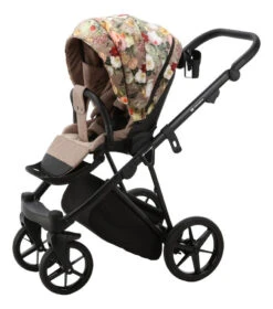Adamex Porto Flowers Beige 2-in-1 Kinderwagen FL-5 -Kleintje Wereld adamex porto flowers beige 2 in 1 kinderwagen fl 5 8 1920x1920