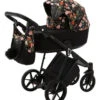 Adamex Porto Flowers Black 2-in-1 Kinderwagen FL-1 -Kleintje Wereld adamex porto flowers black 2 in 1 kinderwagen fl 1 01 1920x1920
