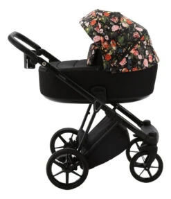 Adamex Porto Flowers Black 2-in-1 Kinderwagen FL-1 -Kleintje Wereld adamex porto flowers black 2 in 1 kinderwagen fl 1 6 1920x1920